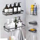 5 Pack Bathroom Shower Caddy Shelf Wall Mounted Organizer Rack Storage Holder Us