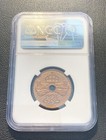 New Guinea 1936 One Penny - Edward Viii - Ngc Graded Ms66 Rd - Top Pop    