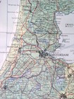 1955 Vintage Map Of Netherlands   Holland   Scale 1 500 000