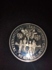 1980 Seychelles Uk Year Of The Child Un Old Proof Silver 50 Rupees Coin 