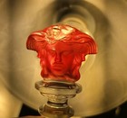 Versace Rosenthal Medusa Red Crystal Bottle Stopper