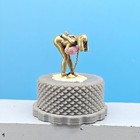 23mm Vintage Brass Big Ass Girl Statue Miniature Art Collectible Desktop Decor