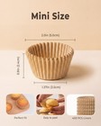 Bake Choice Non-stick 400pcs Mini Cupcake Liners For Baking  Mini  Natural