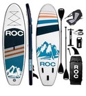 Roc Inflatable Paddleboard Set W  Premium Sup Paddle Board Accessories navy  New