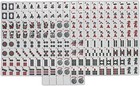 American Mahjong Set 166 Tiles Black Bag 4 Color Pushers racks Western Mahjongg
