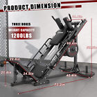 Leg Press Hack Squat Machine Combo Adjustable Leg Exercise Machine For Home Gym