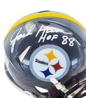 Jack Ham Signed Hof 88 Inscription Pittsburgh Steelers Speed Mini Football Helme