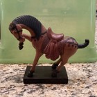 Vintage Hand-carved Wood Horse By Artist Nguyen Thanh L   - Made In Vietnam  