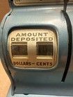 Vintage Uncle Sam s 3 Coin Register Bank Metal Nickels Dimes Quarters Blue 1951