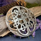 New Pewter Celtic Knot Brooch Scottish Irish Norse Ireland Tartan Plaid Pin