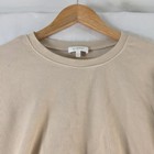 Kookai T-shirt Womens 2 Au 10-12 Beige Waffle Crew Neck Long Sleeve 137332