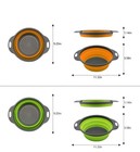 Ollapsible Colander Set Of 3- 2 Pc 4 Quart And 1 Pc 6 Quart Over The Sink