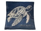 Sea Turtle Beach Nautical Coastal Spring Summer Throw Pillow Cover Home Decor