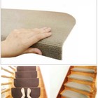 13 Pcs Adhesive Carpet Stair Treads Mat Non-slip Step Staircase Protection Pads