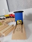 Conductor Carl Wooden Train Set  46 Pieces   read Description 