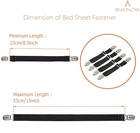 Bed Sheet Straps 4 Pcs Bed Sheet Holders Fitted Sheet Clips Adjustable Sheet Sus