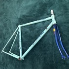 Bianchi Road Frame   Fork Set Green blue 54 Cm 700c