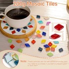 Mosaic Tiles  Glass Tiles For Crafts Bulk  200 Grams  Mixed Colors
