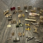 Vintage Men   s Jewelry Lot Cufflinks Tie Clips Swank Snap Link Estate Mix