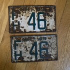 1949 Pair New Hampshire License Plate Low Number  Vintage Tag Classic Car  Nh