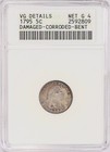 1795 Flowing Hair Half Dime Anacs Soapbox Vg Details Net G4
