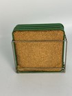 John Deere Set Of 4 Tin And Cork Coasters 