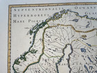 Baltic Sea 1654 Nicolas Sanson Unusual Large Antique Map 17th Century