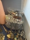 Antique Vintage Junk Drawer Jewelry Estate Sale Find Lot Q-12