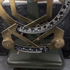 German Vintage Antique Postal Bilateral Brass And Metal Letter Scales