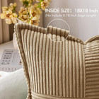 Miulee Decorative Throw Pillow Covers For Couch Bed Livingroom 18x18 Inch Set Of