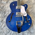 Us Warehouse 144 Blue Semi Hollow Electric Guitar White Fender With Tremolo