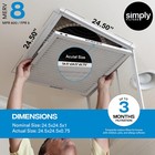 Simply Filters 24 5x24 5x1 Merv 8  Mpr 600  Ac Furnace Hvac Air Filter