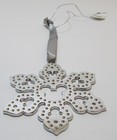 Disney Movie Club Mickey Mouse Silver Snowflake Christmas Ornament 2023 New 