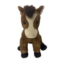 Fao Schwarz Brown Horse Plush Standing Stuffed Animal Pony Foal 16  Fifth Ave