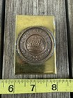 Ww1 German Trench Art Brass Ash Tray And Match Case W  German Gott Min Uns
