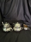 Three 3  Piece Sterling Silver  950  Coffee tea Set By Odiot Of Paris  Wt  3 Lbs