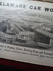 1892 Print Picture Ad Delaware Car Works Factory Railroad Cars Jackson   Sharp 
