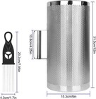 12 X 6 Stainless Steel Guiro Instrument Latin Percussion Metal Guiro Shaker Wi