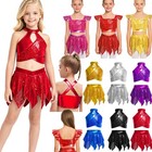 Us Kids Girl Lyrical Dance Dress Sleeveless Ballet Leotard Modern Dance Costume