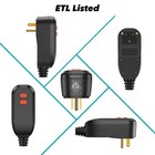 Oaonan Gfci Replacement Plug Assembly Auto Reset 15 Amp 3 Prongs  5 Black 