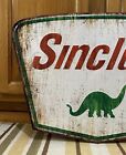 Sinclair Dino Gasoline Metal Sign Garage Vintage Style Wall Decor Tools Oil