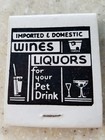 Cork   Bottle Vintage Matchbook Yuma Arizona  Full Unstruck  Monarch Match
