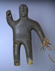 Vtg Carved Soapstone Canadian Eskimo Inuit Sculpture By Betsy Crow- Damage