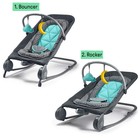 Summer Infant 2-in-1 Bouncer 30 71x6 3x16 73 Inch  pack Of 1   Gray And Teal 