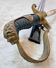 German Ww1 Imperial Army Artillery Officer s Sabre In Jawless Or Half-lionhead