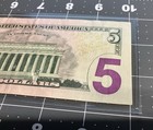 Fancy Serial Number  5 Dollar Bill Federal Reserve Note 6 Of A Kind 5 In A Row