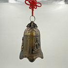 Bronze Buddhist Temple Bell Dragon   Buddha Relief Asian Hanging Wind Chime