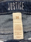 Justice Overalls Size 14 With Sequined Cutouts Pre-owned Excellent