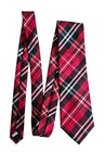 Vesuvio Napoli Men s Neck Tie Red   Black Plaid Necktie Party Prom 3 5  X 60 