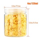 20 Pack 4oz 120ml Round Plastic Jars With 4 1 Ounces  Clear clear 
